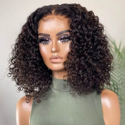 13?¨¢4 Bouncy Deep Curly Hair Wig 180% Density