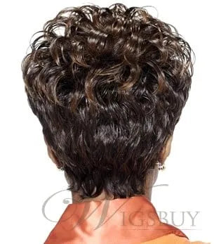 Top Quality Natural African American Hairstyle Short Curly Wig