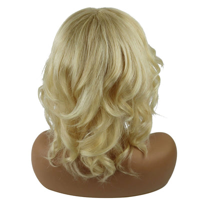 Hot Loyered Loose Wave Human Hairstyle Capless Women Wig 12 Inches