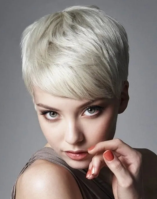 Newest Fashion Chic Short Hairstyle 4 Inches Straight Synthetic Wig