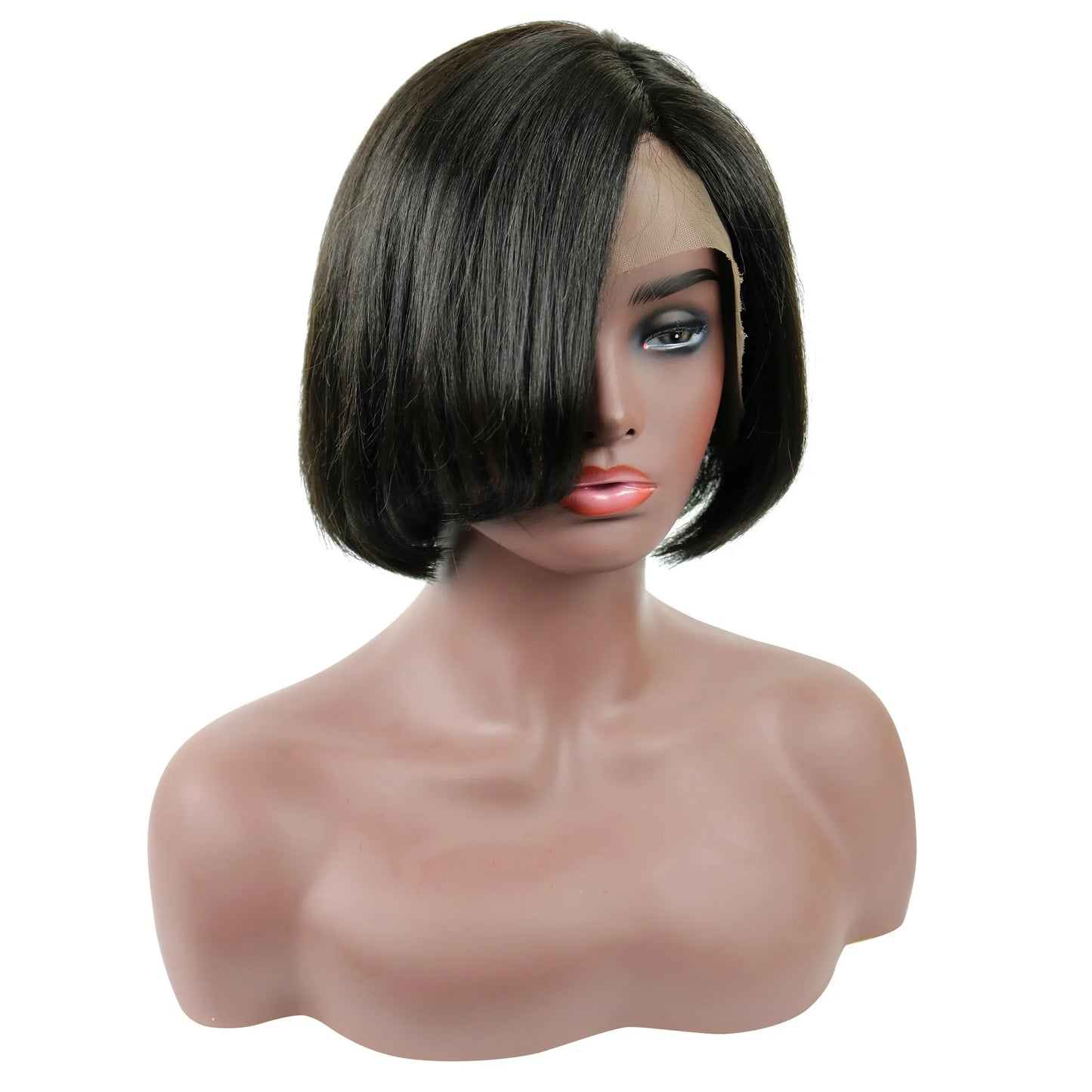 Bob Hairstyle Straight Human Hair Lace Front Wigs For Black women