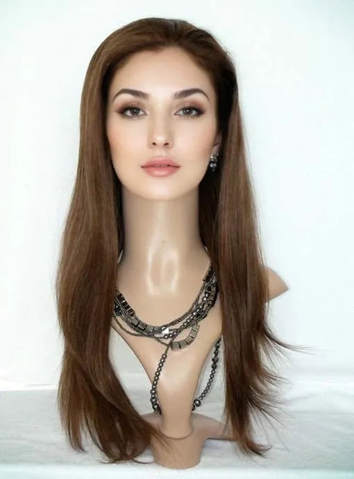 High Quality Hand Tied Full Lace Wigs 20 Inches 100% Indian Remy Human Hair