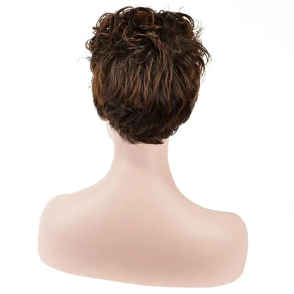 Top Quality Natural African American Hairstyle Short Curly Wig