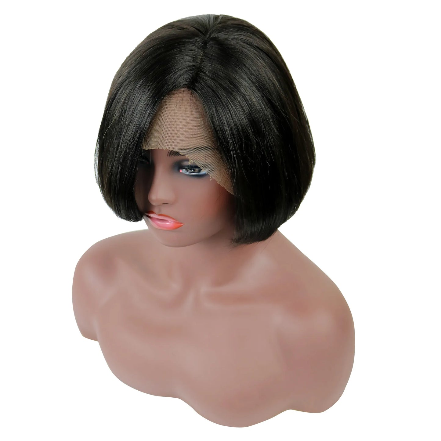 Bob Hairstyle Straight Human Hair Lace Front Wigs For Black women