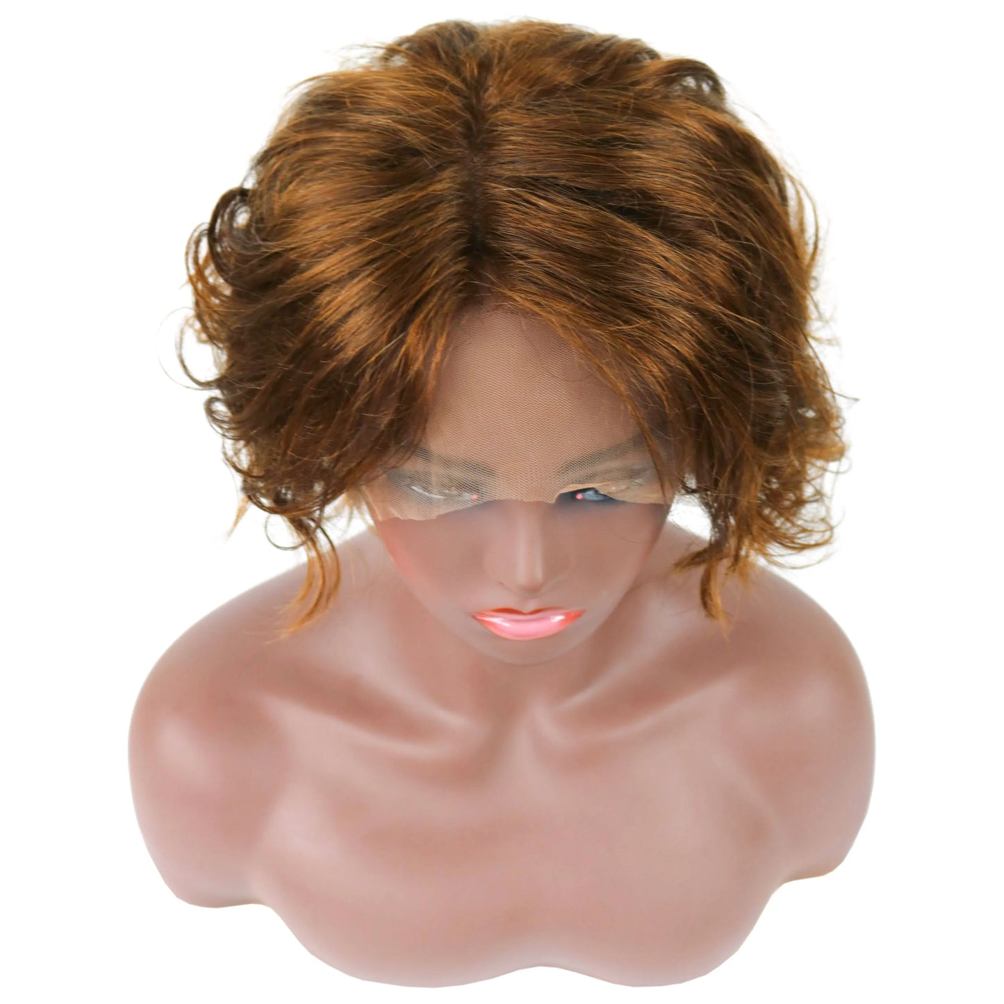 Alfre Woodard Short Wave Hairstyle Fluffy Natural Smooth Full Lace Wig 100% Real Human Hair 12 Inches