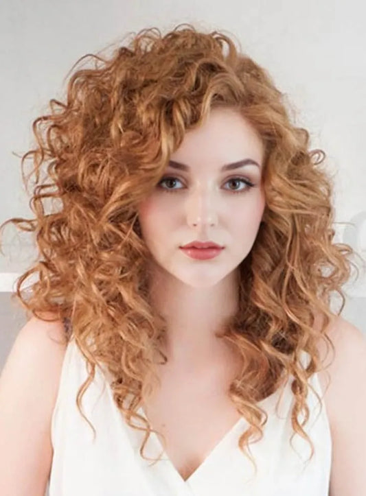 New Arrival Long Curly Full Lace Human Hair Wig 18 Inches