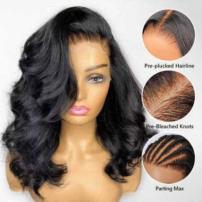 Charming Short Loose Body Wave Human Hair Wig