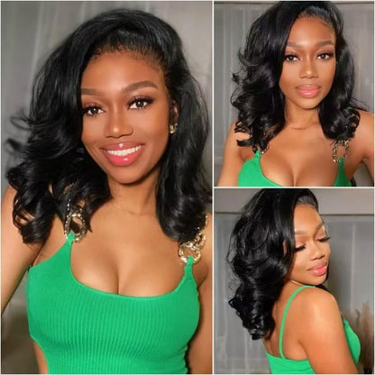 Charming Short Loose Body Wave Human Hair Wig