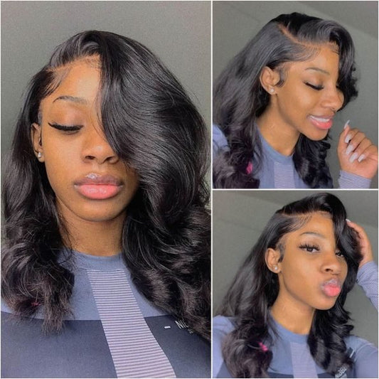 Charming Short Loose Body Wave Human Hair Wig