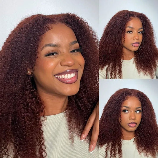 Chic kinky Curly Should Length Wigs