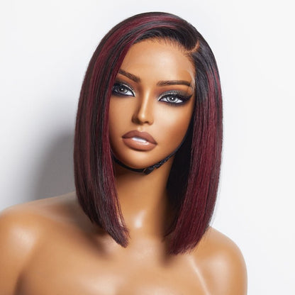 Highlights Silky Blunt Cut Bob Wigs