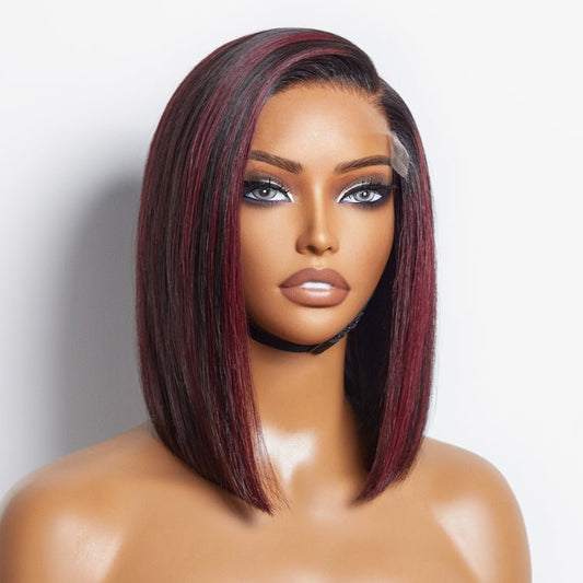 Highlights Silky Blunt Cut Bob Wigs