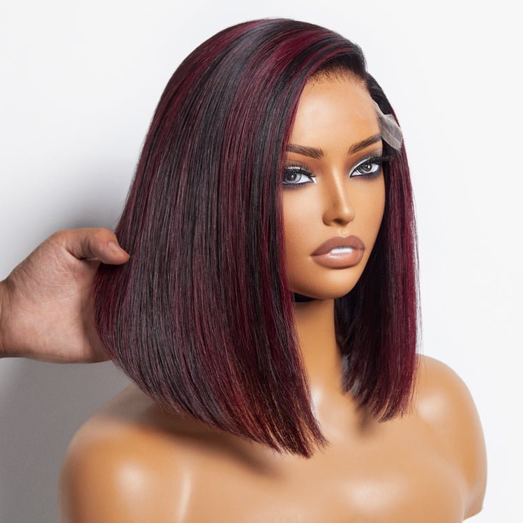 Highlights Silky Blunt Cut Bob Wigs