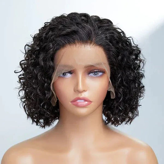 Lady's Summer Pixie Cut Curly Bob Wigs