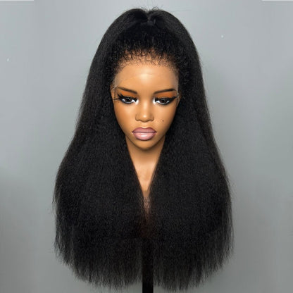 Natural Looking Kinky Straight Lace Wigs