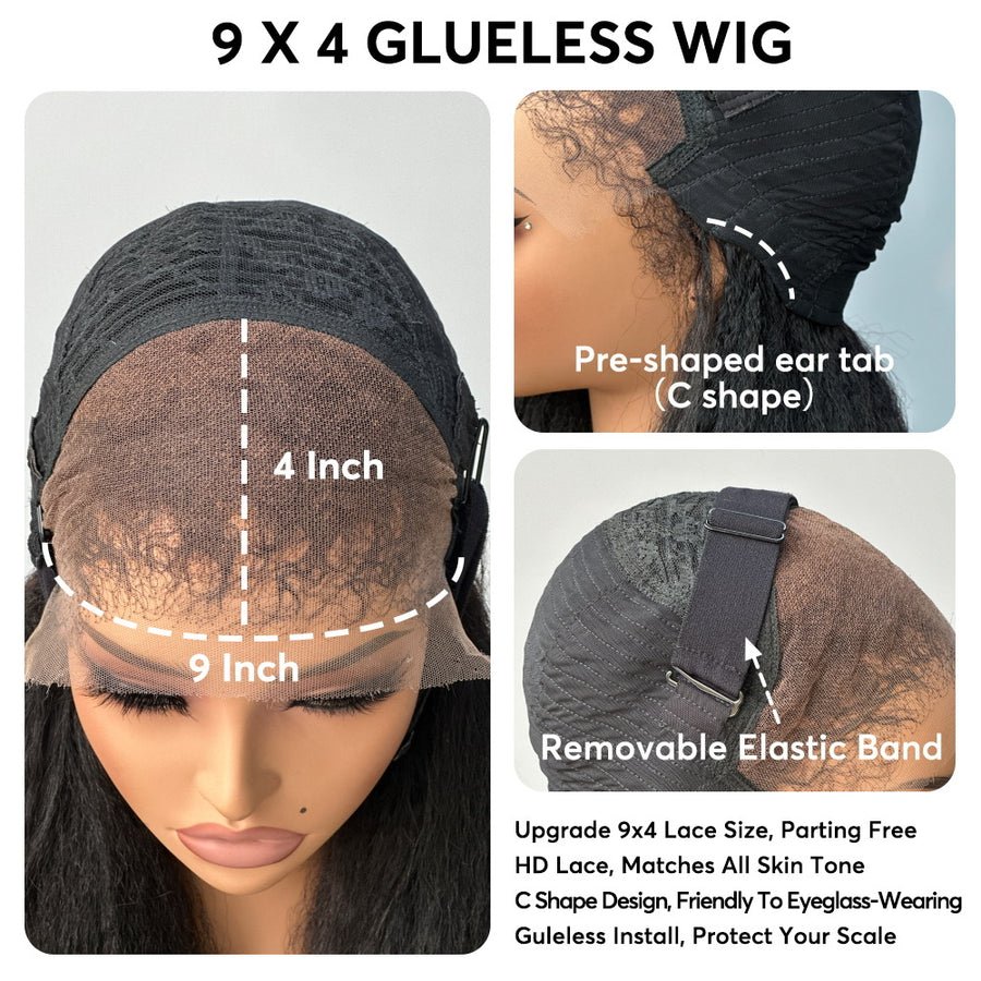 Natural Looking Kinky Straight Lace Wigs