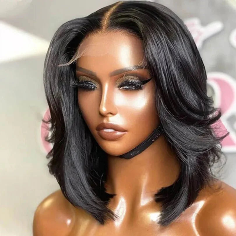 Natural Looking Layered Cut Bob Wigs