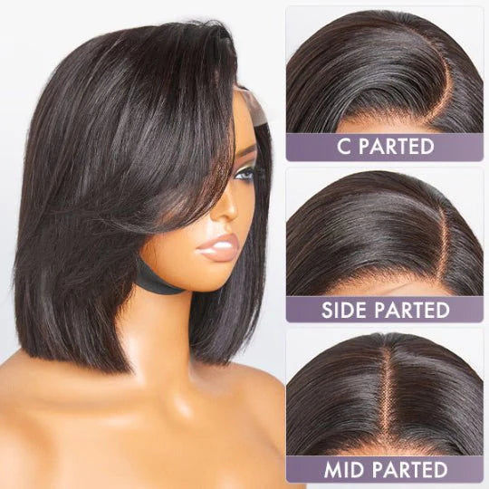 Pre-bleached Lace Front Bob Wigs