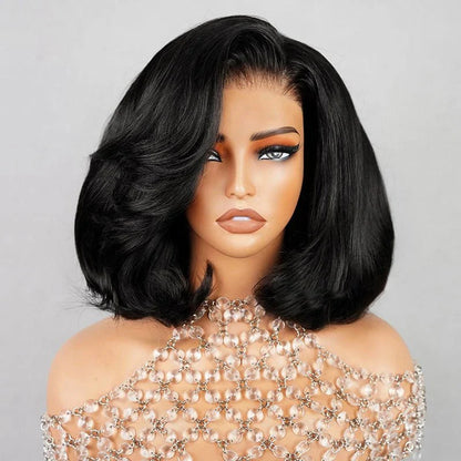 Short Cut Layered Bob Wigs C Part Design