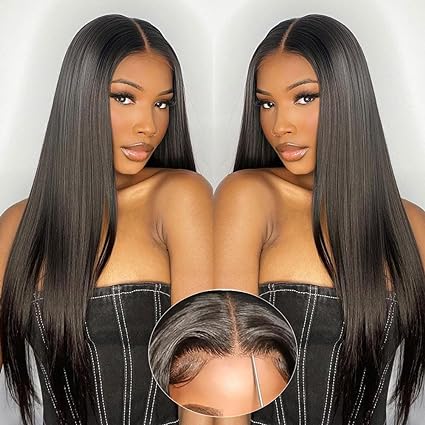 Women's HD Lace Wig 6x4 Straight Natural Black Ready-to-Wear